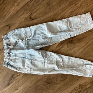 Aerie Denim Blue Drawstring Pants